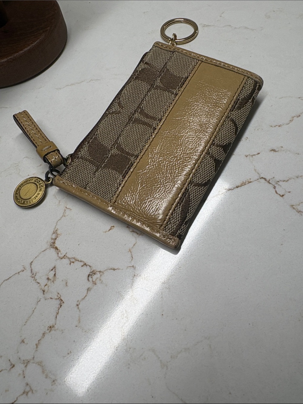 Coach Legacy Stripe Card Holder/Coin/Change Purse